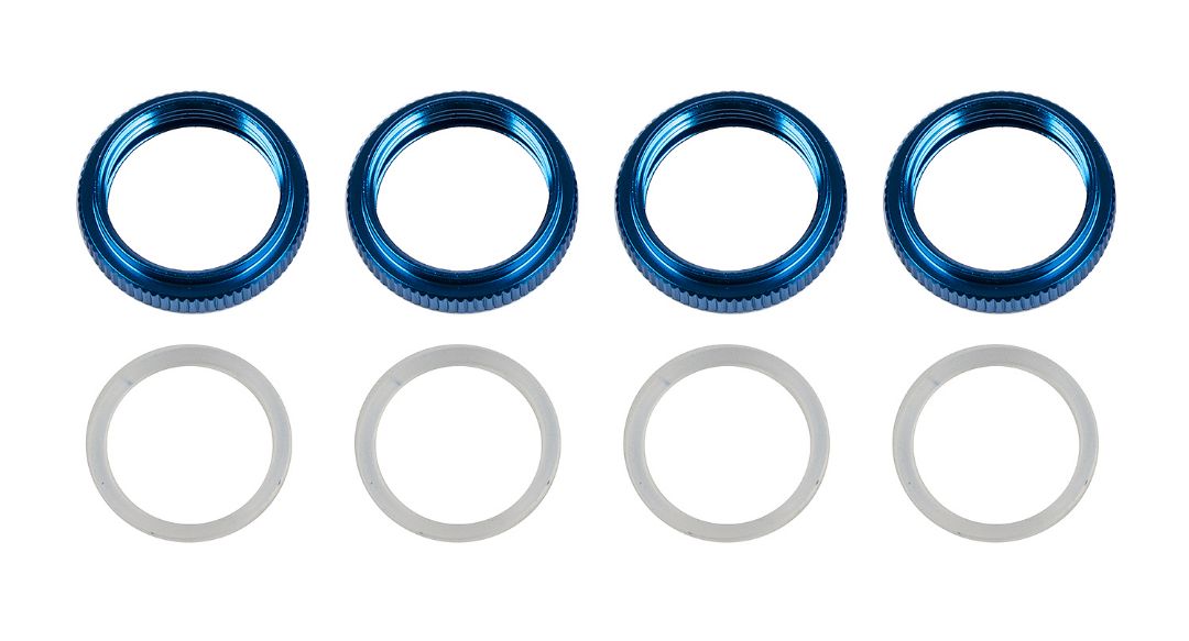 Team Associated RIVAL MT8 Threaded Shock Collars - Click Image to Close