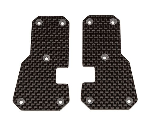 Team Associated SR7 FT Arm Inserts, carbon fiber