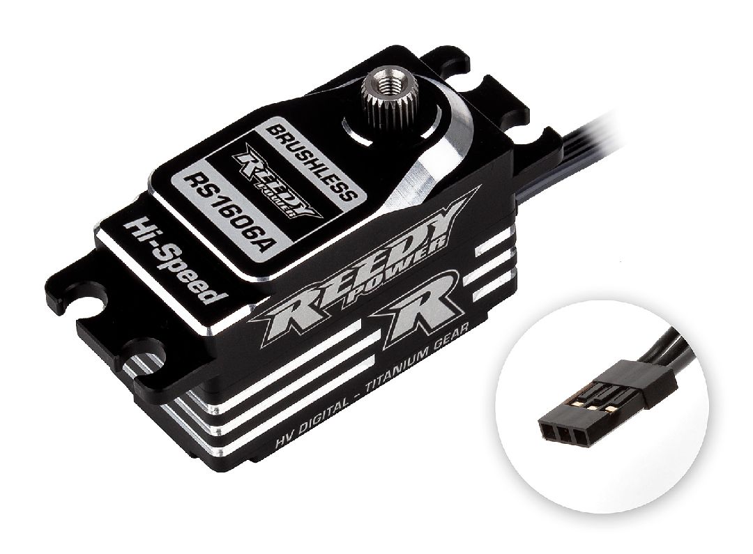 Reedy RS1606A LP Titanium Gear Brushless Hi-Speed HV Servo - Click Image to Close