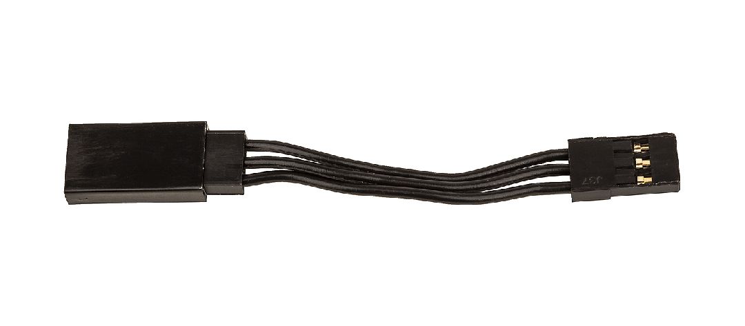 Reedy 50mm Servo Wire Extension - Black (1.97 in) - Click Image to Close