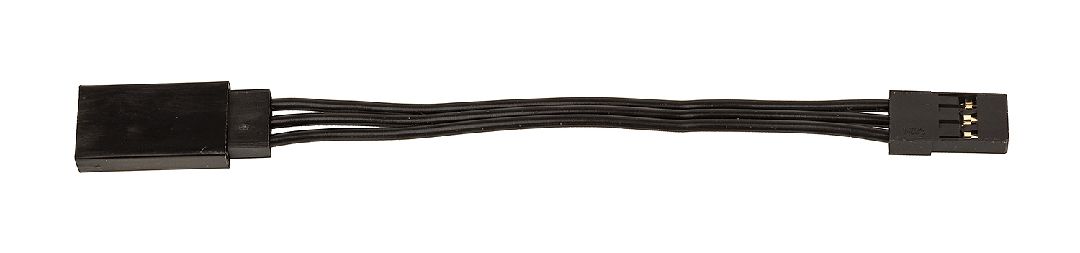 Reedy 75mm Servo Wire Extension - Black (2.95 in) - Click Image to Close