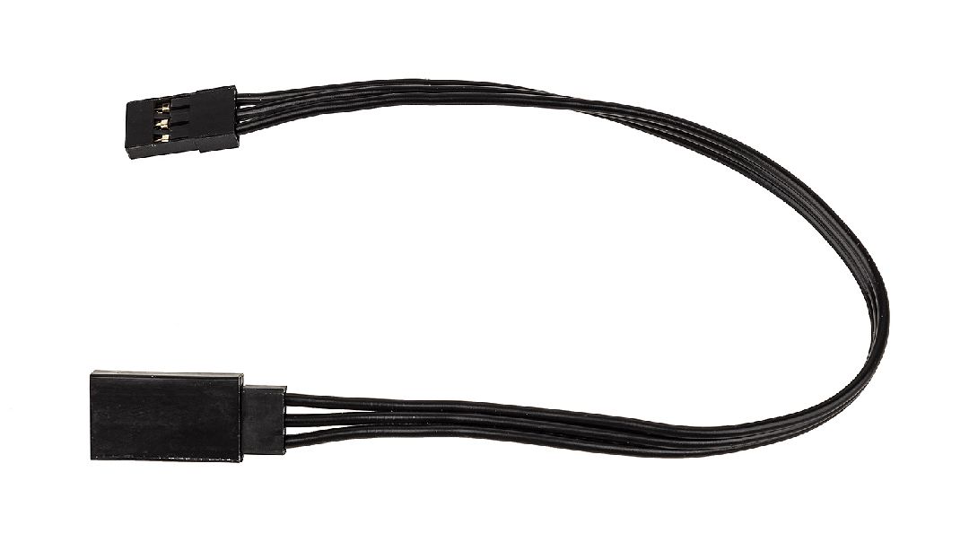 Reedy 175mm Servo Wire Extension - Black (6.89 in) - Click Image to Close