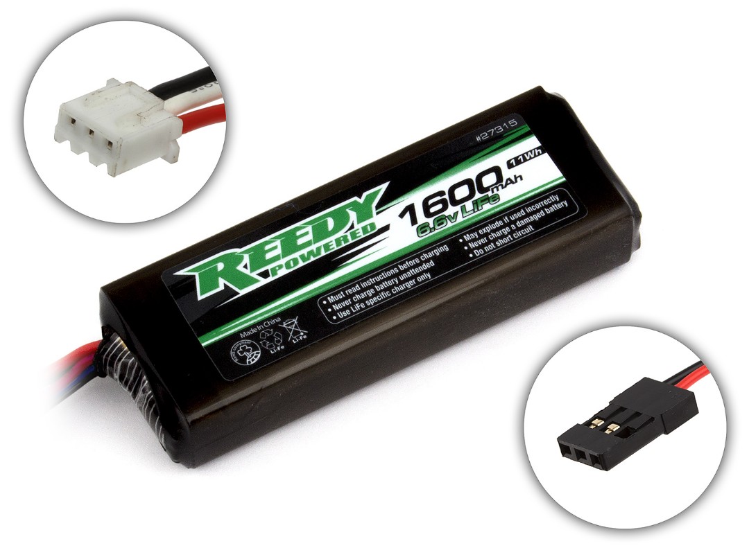 Reedy 1600mAh 2S 6.6V LiFe TX/RX Flat