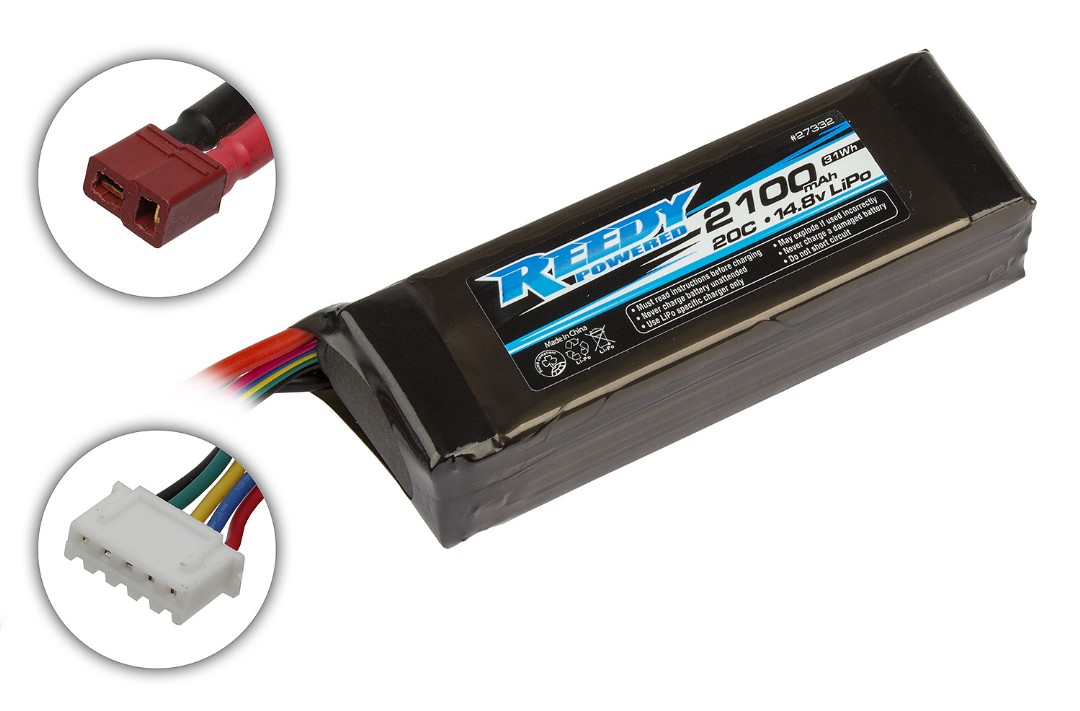 Reedy 2100mAh 20C 14.8V LiPo Pro SB - Click Image to Close