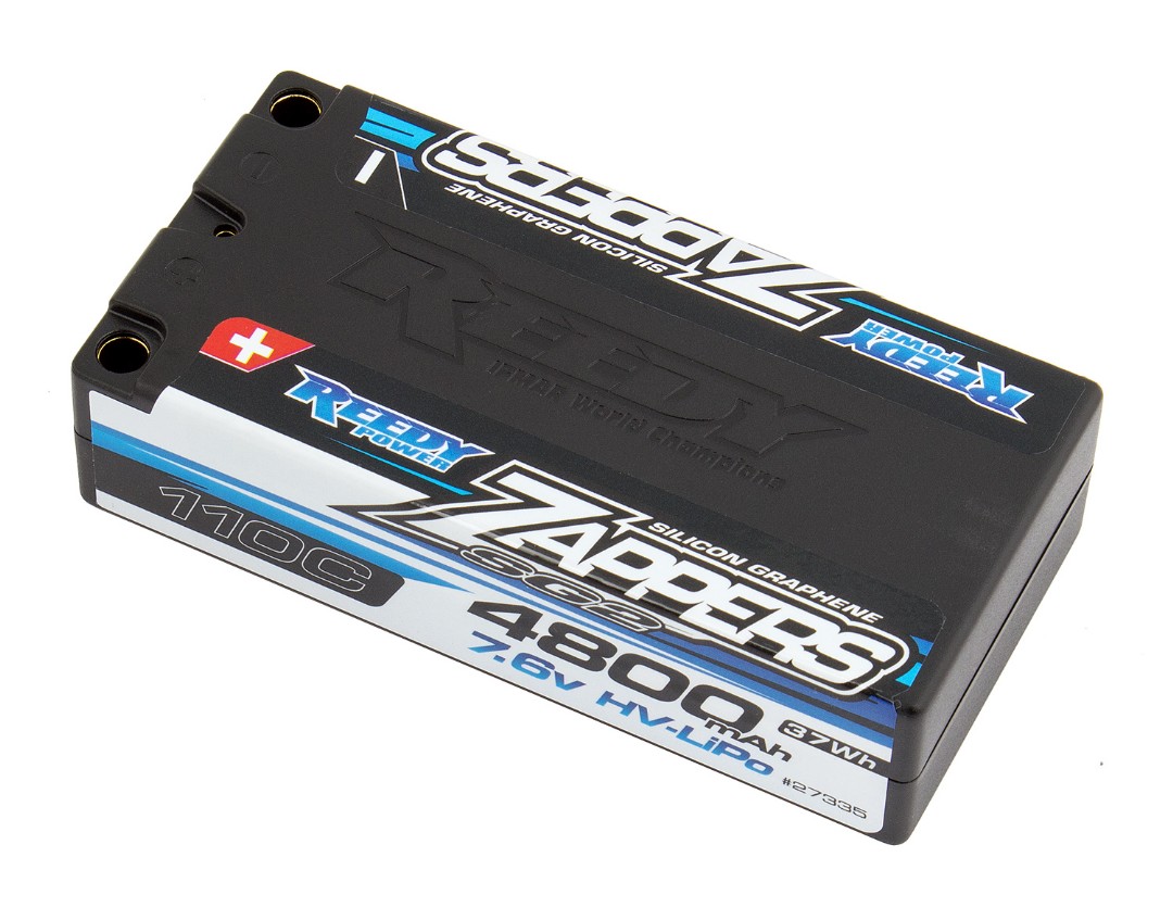 Reedy Zappers SG2 4800mAh 2S 7.6V LiPo Shorty 95.6x46.7x24.8mm