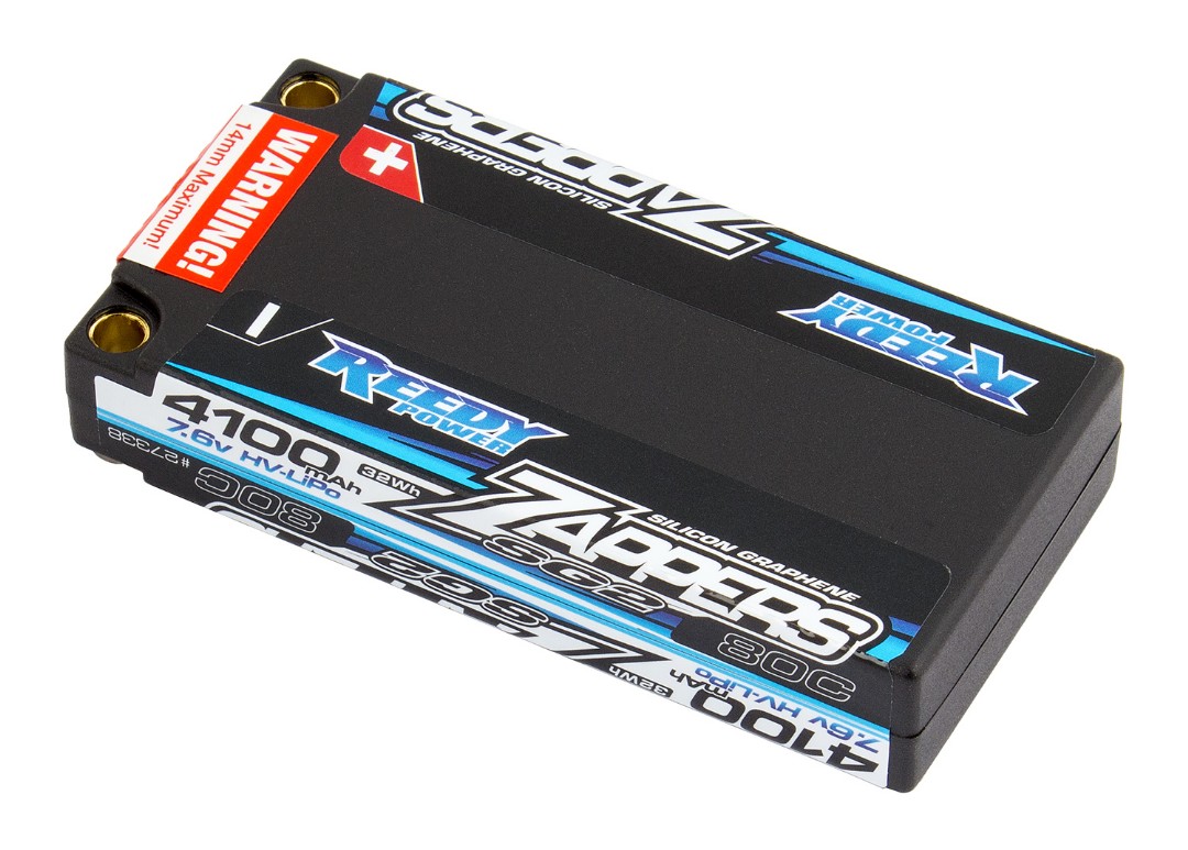 Reedy Zappers SG2 4100mAh 2S 7.6V LiPo LP Shorty 92.8x46.5x18.3mm