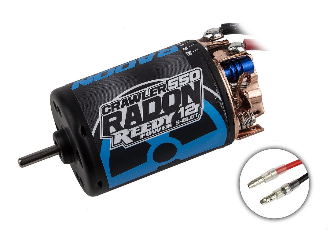 Reedy Radon 2 Crawler 550 12T 5-Slot 1850kV Brushed Motor - Click Image to Close