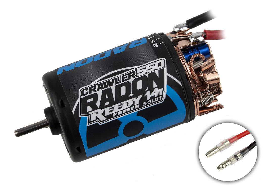 Reedy Radon 2 Crawler 550 14T 5-Slot 1600kV Brushed Motor - Click Image to Close