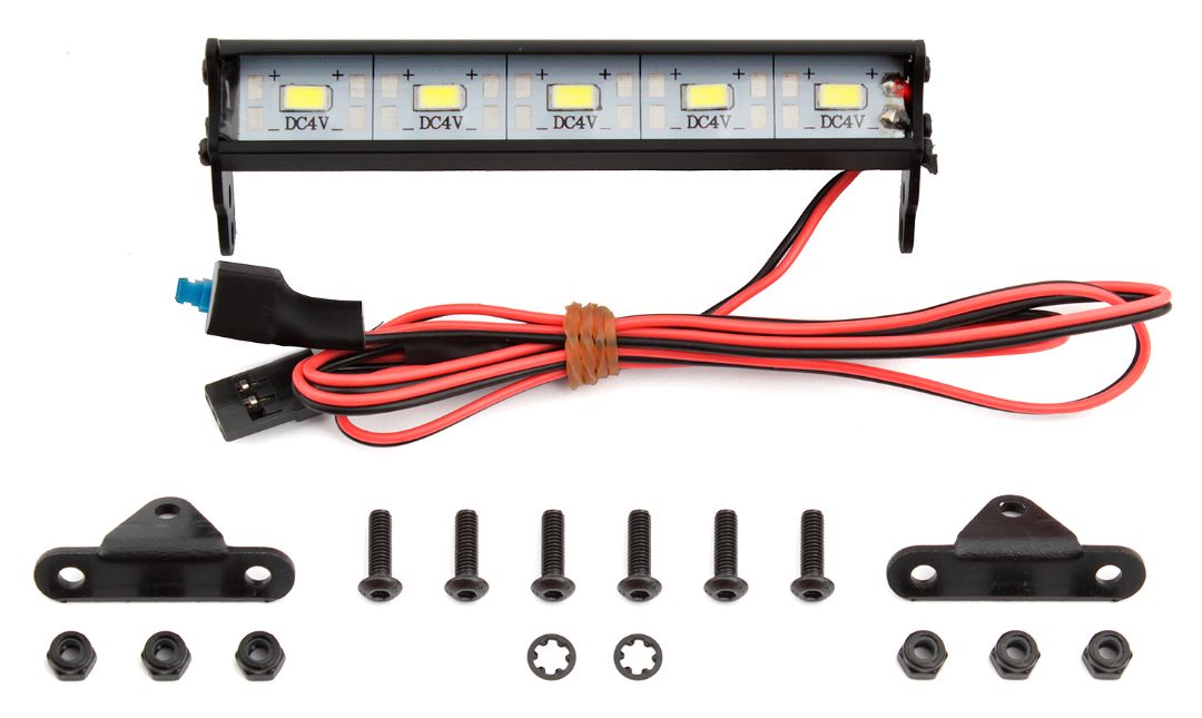 Team Associated XP 5 LED Aluminum Light Bar, 88mm - Click Image to Close