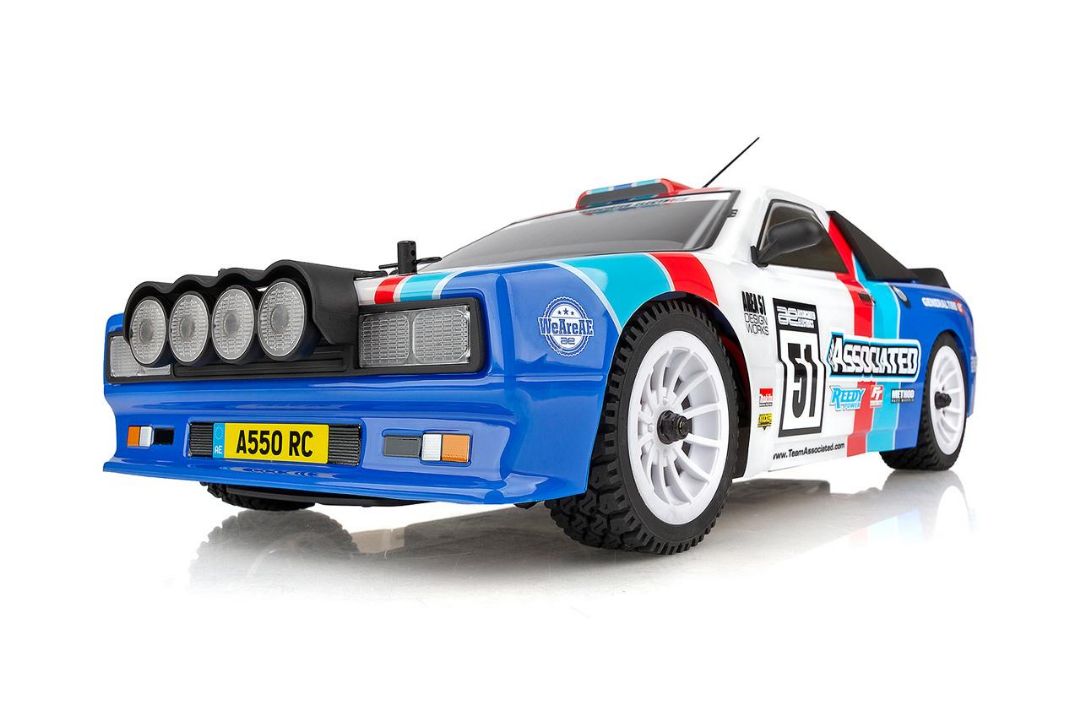 Team Associated 1/10 Apex2 Sport A550 Rally Car 4x4 RTR - Blue