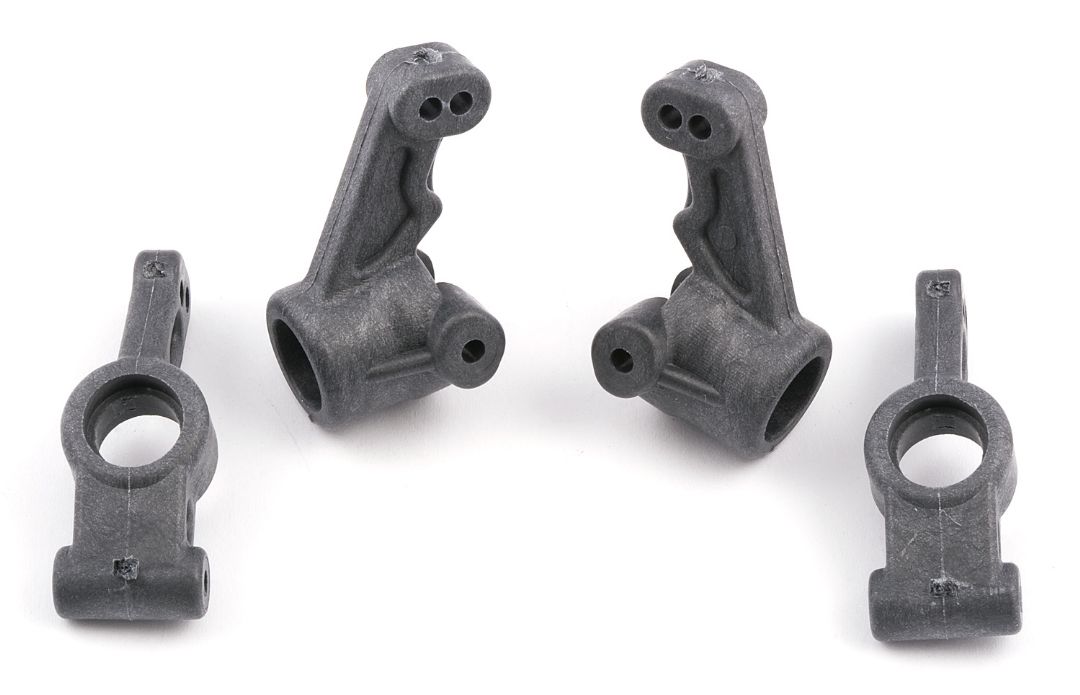 Team Associated FT Molded Carbon Steering Blocks & Hub Carriers