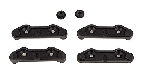 Team Associated Apex2 Rally Lower Arm Mounts, +3mm