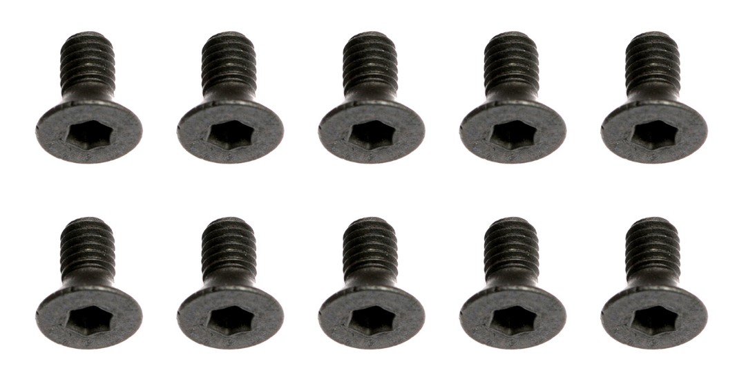 Team Associated M3x6mm Flat Head Counter Sunk Screw (10pcs) - Click Image to Close