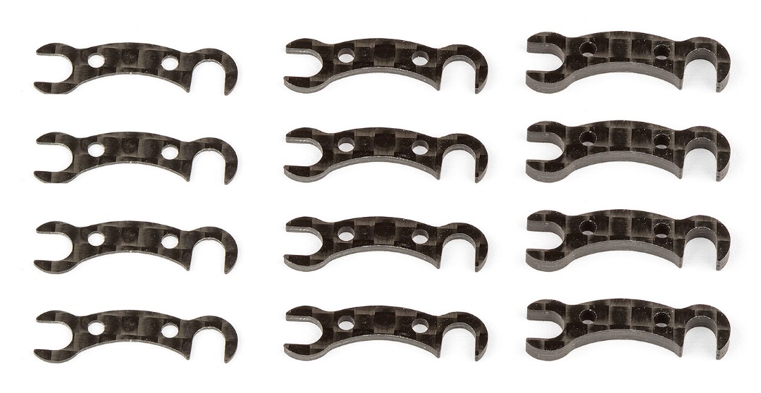 Team Associated TC7.2 FT Camber Link Mount Shims, graphite - Click Image to Close