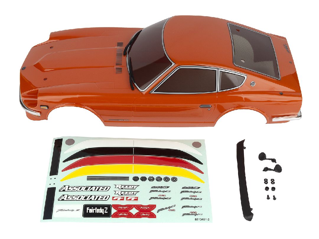 Team Associated Apex2 Sport, Datsun 240Z Body, 918 Orange
