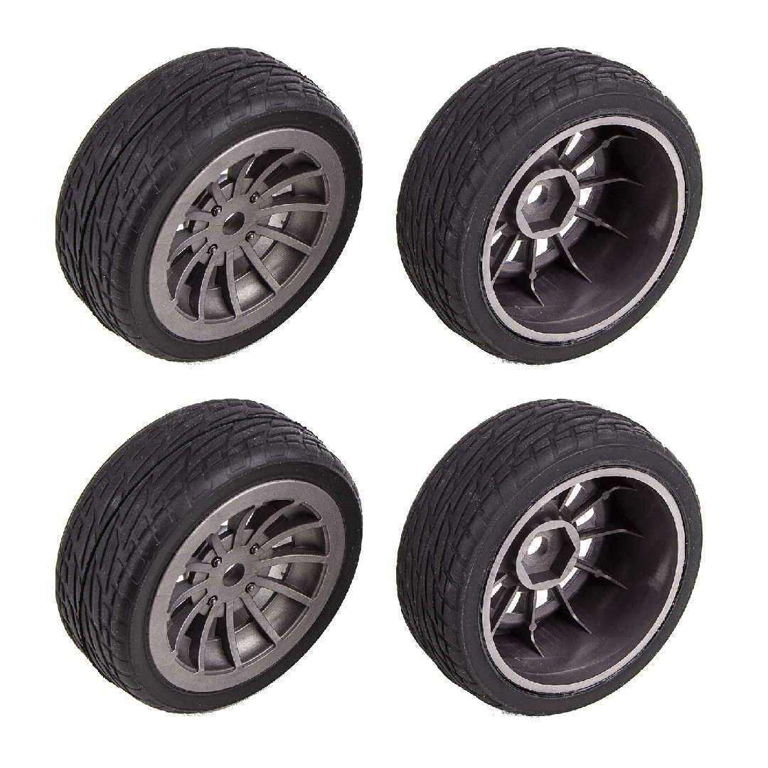 Team Associated Apex2 Sport, Datsun 240Z Wheels and Tires (Parts for the #30125, #30125C )