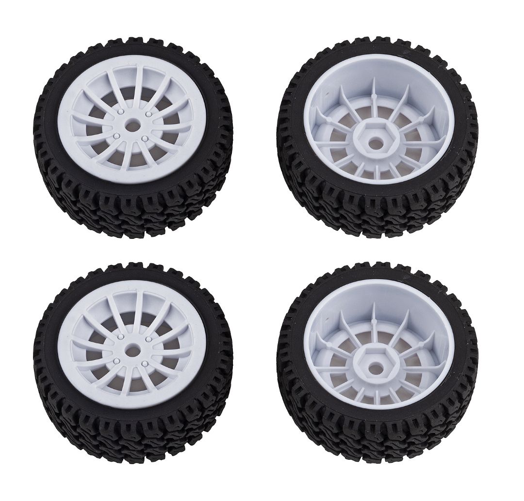 Team Associated Apex2 Sport, A550 Wheels and Tires (Parts for the #30126, #30126C)