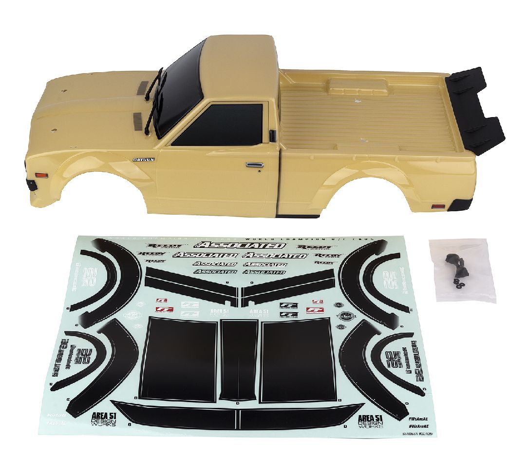 Team Associated Apex2 Sport, Datsun 620 Body Set, Tan, Painted