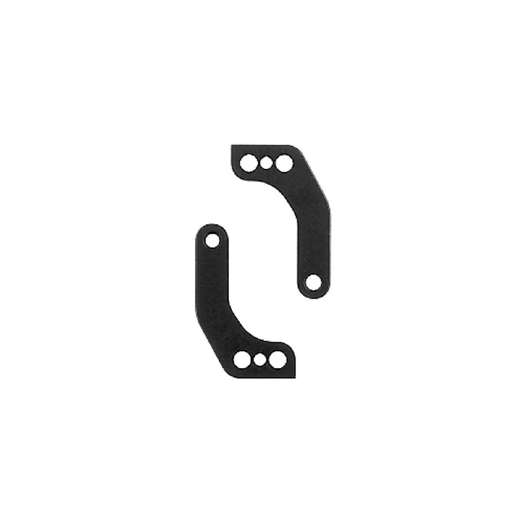 Team Associated RC10TC8 FT Steering Block Arm Set, Front, +1mm