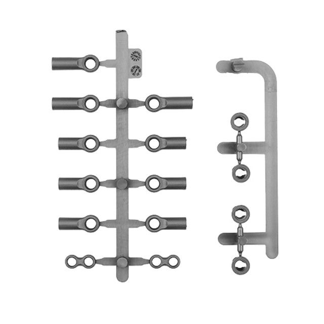 Team Associated RC10TC8 Ball Cups, Inserts, Anti-Roll Bar Links