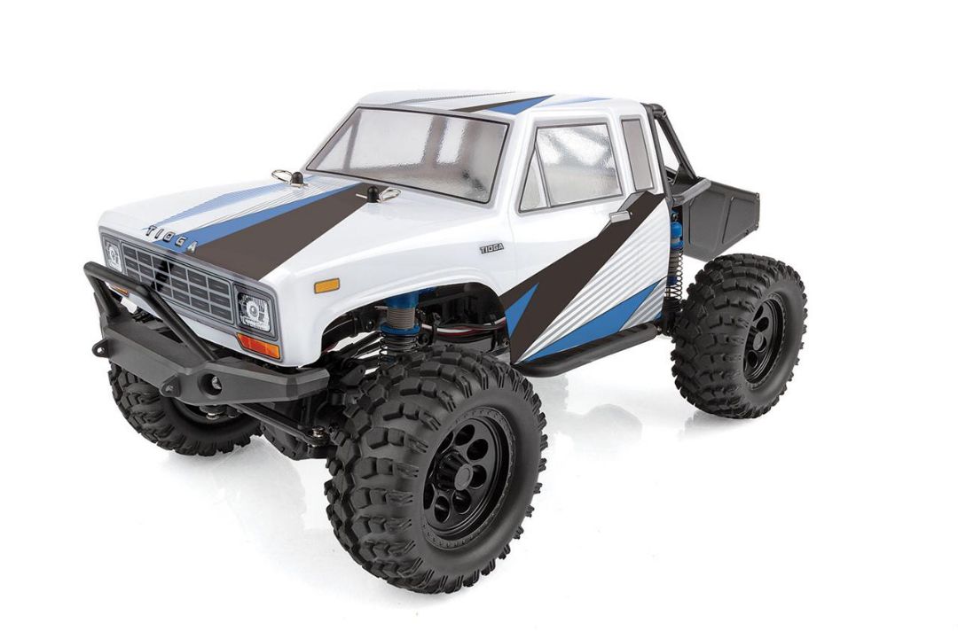 Team Associated CR12 Tioga Trail Truck RTR, white and blue