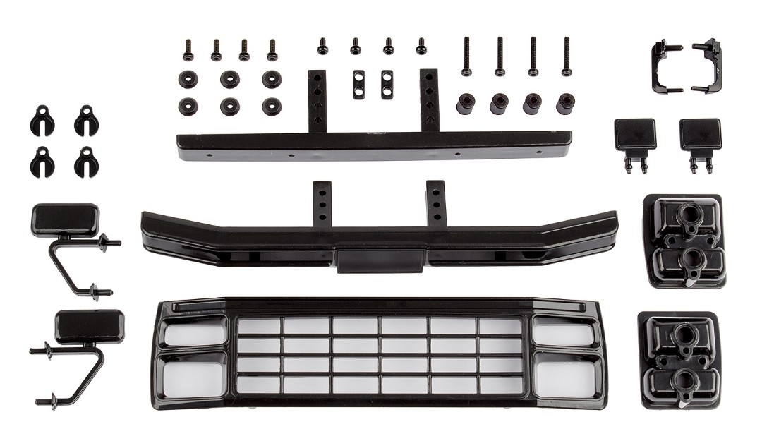 Team Associated CR12 Ford F150 Grill & Accessories Set, black