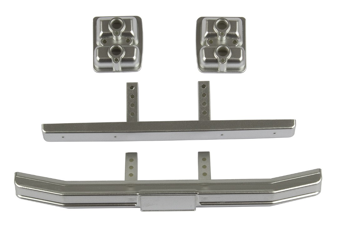 Team Associated CR12 Ford F150 Bumper Set, satin chrome