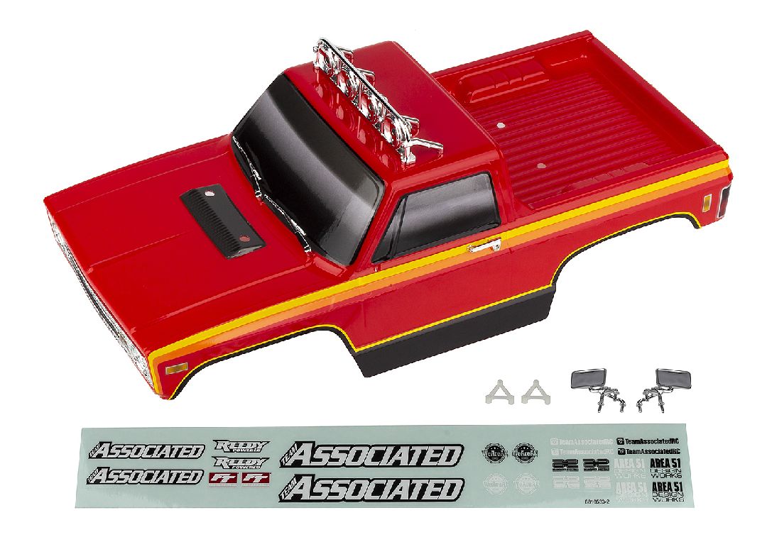 Team Associated MT12 Red RTR Body Set - Painted - Click Image to Close