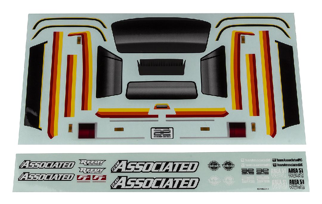 Team Associated MT12 Decal Sheet