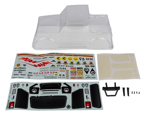 Element RC Enduro12, Bushido Body Set, clear