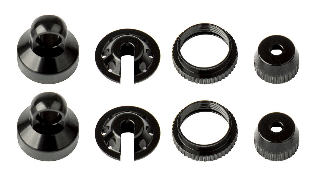 Element RC Enduro Shock Parts, black aluminum