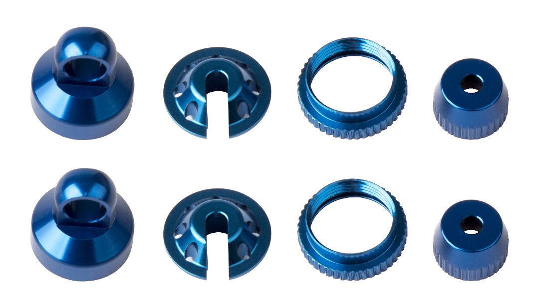 Element RC Enduro Shock Parts, blue aluminum - Click Image to Close