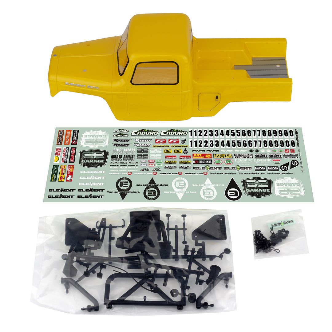 Element RC Enduro Ecto Body Set, yellow - Click Image to Close