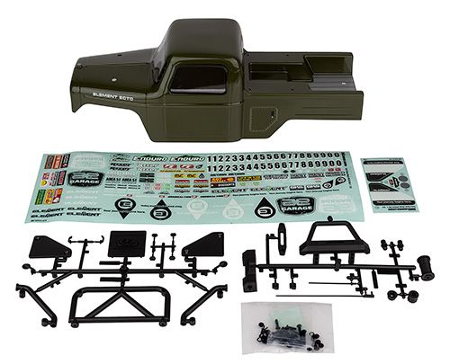 Team Associated Enduro Ecto Body Set, Green - Click Image to Close