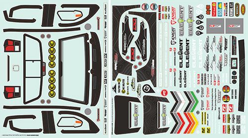 Team Associated Knightwalker Body Decal Sheets