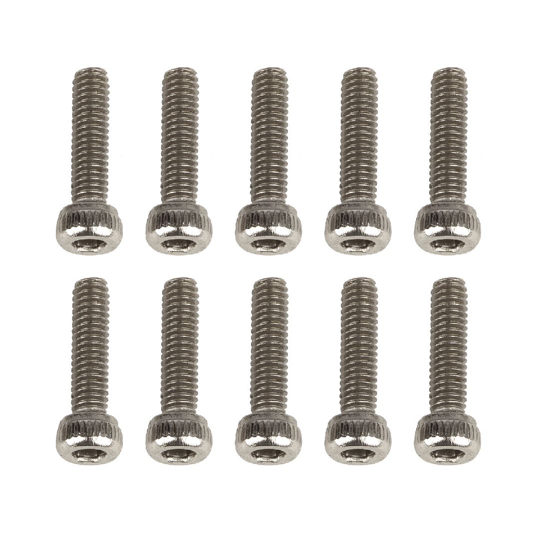 Team Assocoated Screws, M2.6x10mm SHCS, Silver - Click Image to Close