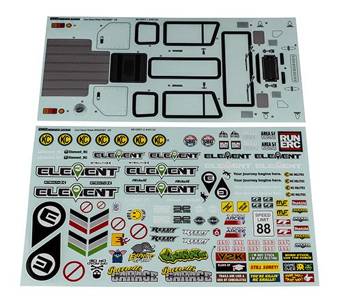 Team Associated Enduro Zuul Decal Sheets