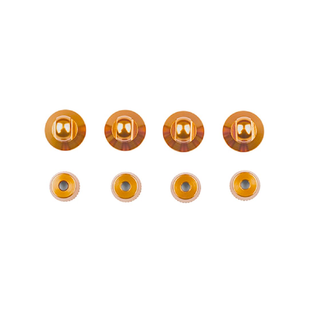 Team Associated Enduro Shock Cap Set, Gold