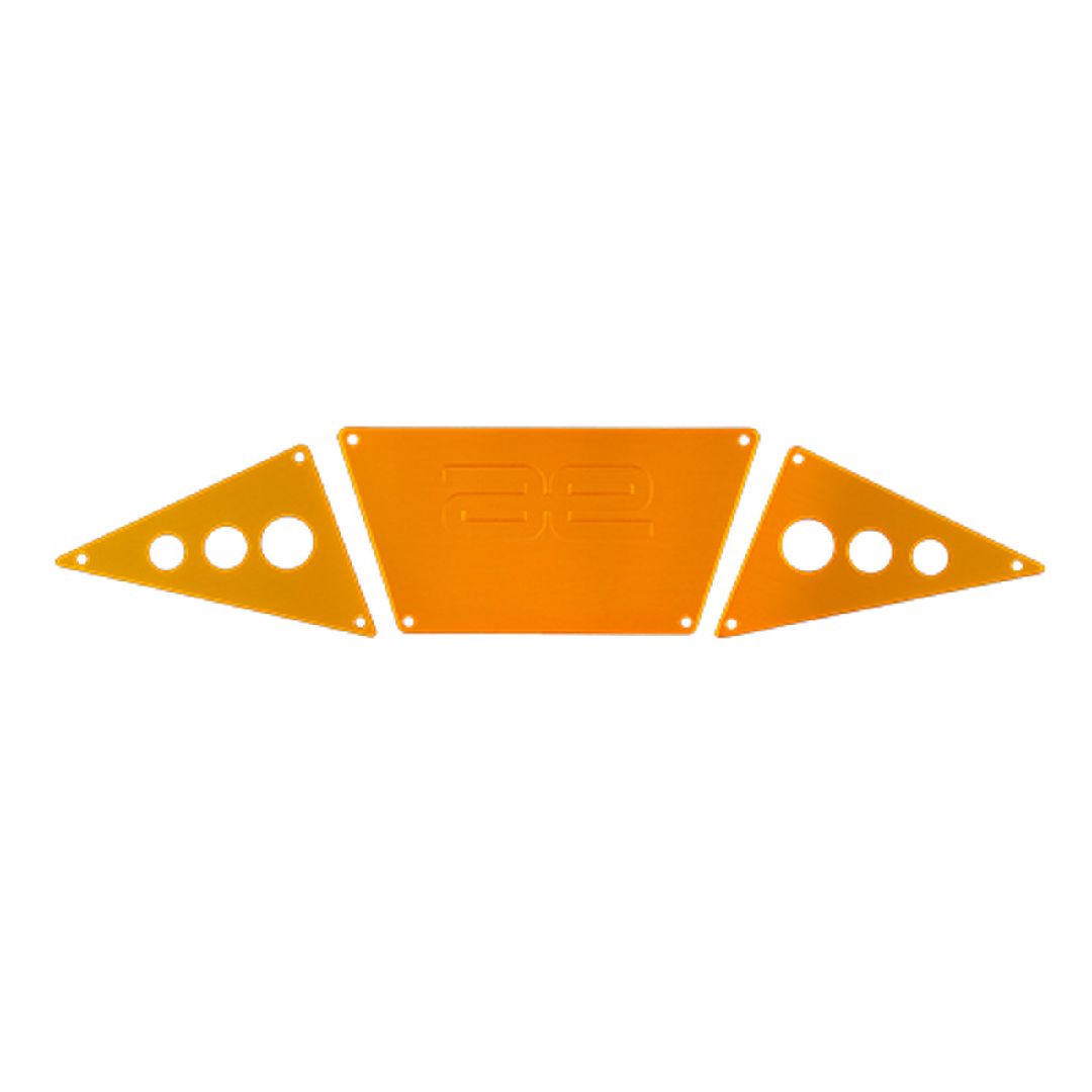 Team Associated Enduro RC10 TT Alum Bumper Skid Plates, Gold