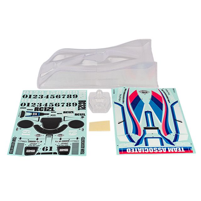 Team Associated RC12L Body Set, Clear