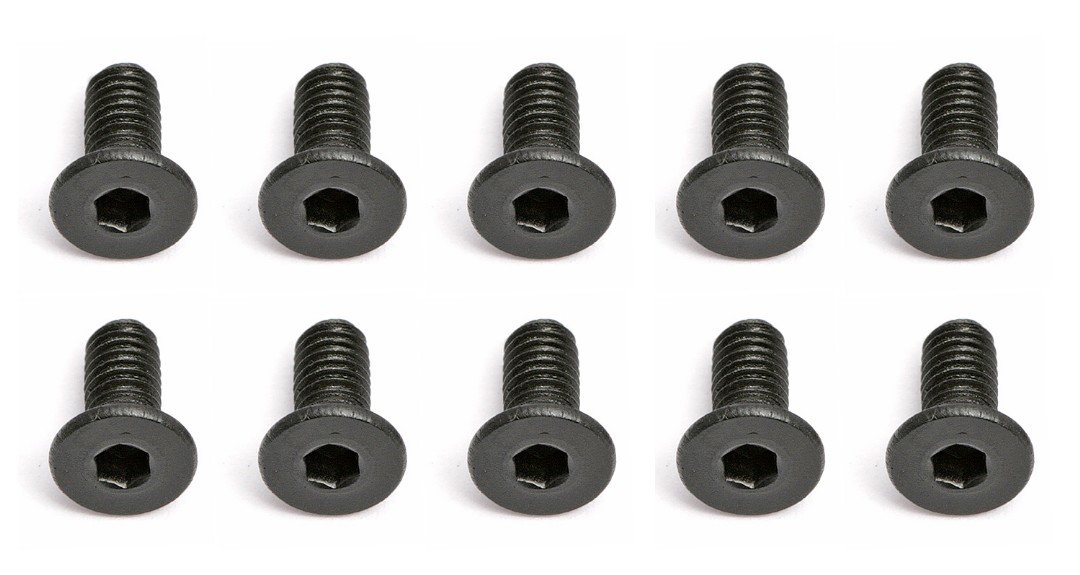 Team Associated M2.5x6mm Flat Head Counter Sunk Screw (10pcs)