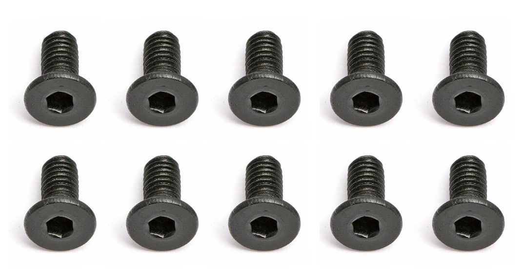 Team Associated M2.5x6mm Flat Head Counter Sunk Screw (10pcs)