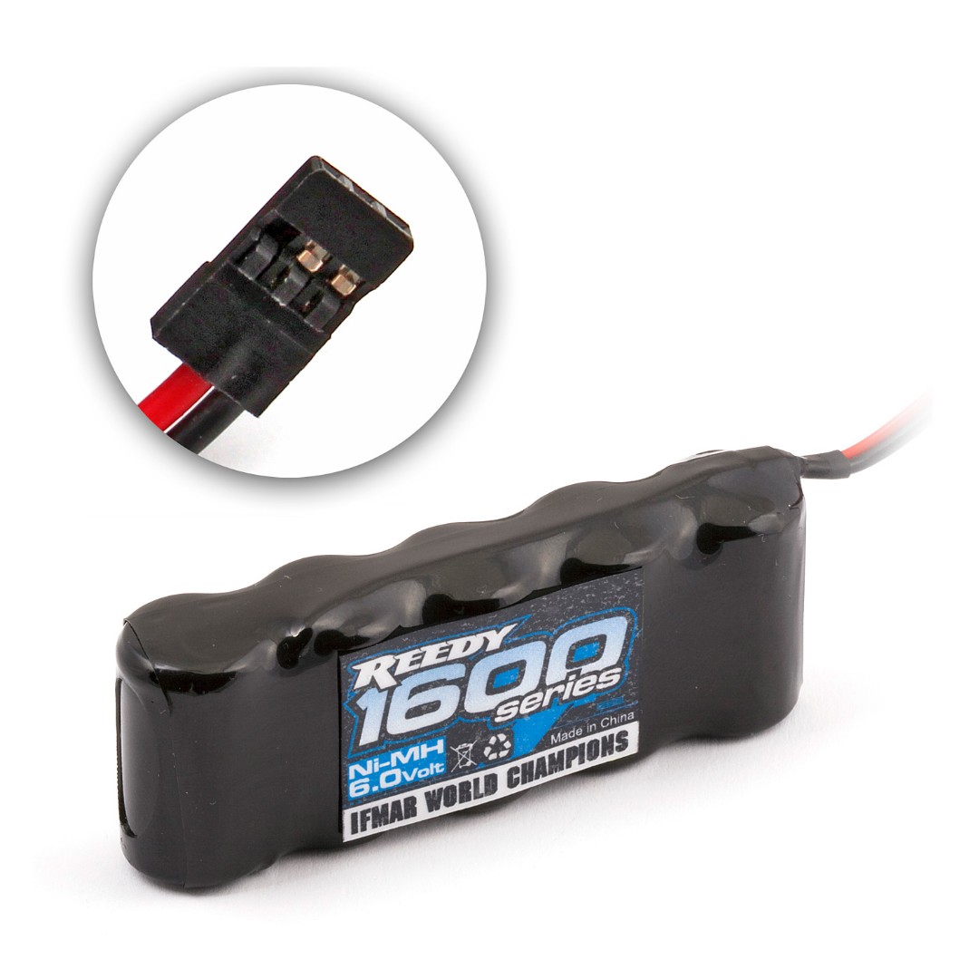 Reedy 1600 Series 1600mAh 6V NiMH Flat Receiver Pack