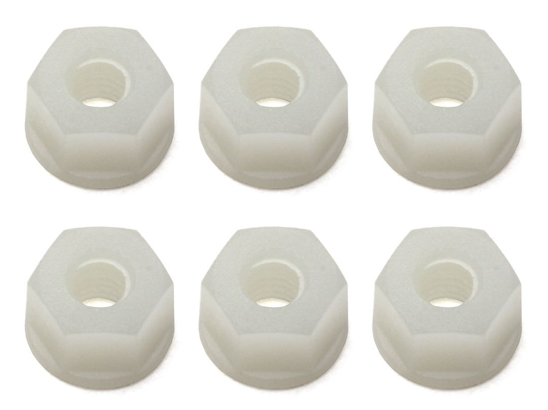 Team Associated Locknuts, 8-32, white