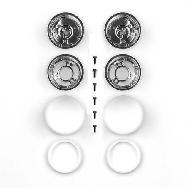 Team Associated RC10 Jay Halsey Rear Chrome Wheels