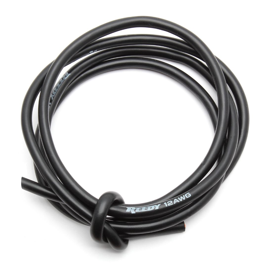 Reedy Pro Silicone Wire, 12AWG Black - Click Image to Close