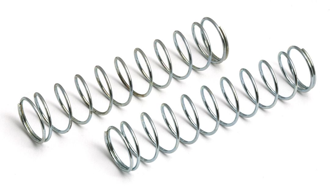 Team Associated Rear Shock Springs, silver, 2.10 lb