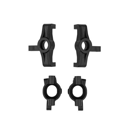 Team Associated RC10 4WD Steering And Caster Blocks - Black