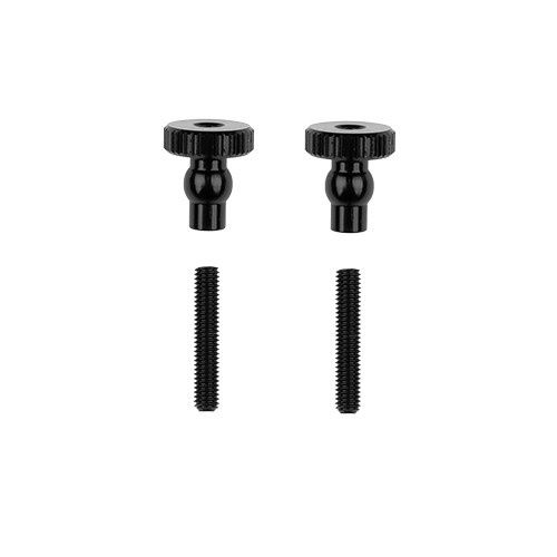 Team Associated RC10 4WD Chassis Stiffener Thumb Screws - Black