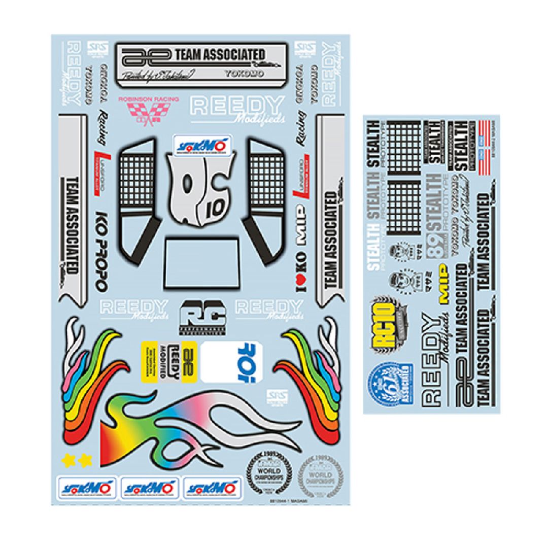 Team Associated RC10 '89 Stealth Car Masami Edition Decal Sheet